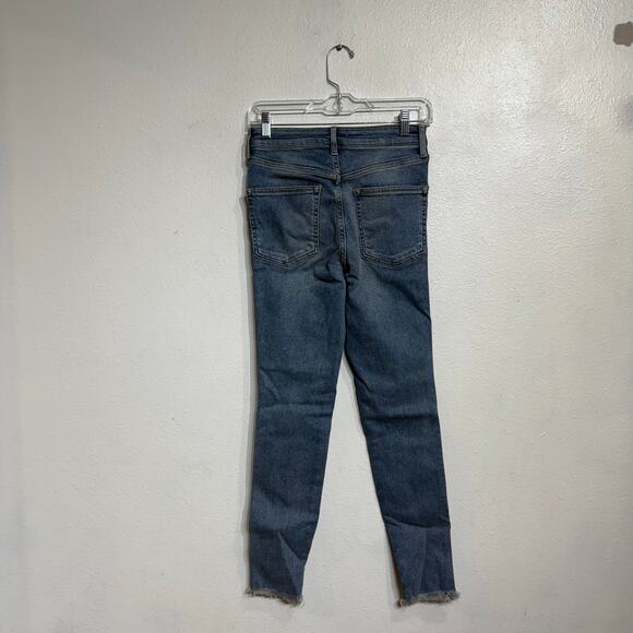 Free People Sierra Blue Raw High Rise Jeggings Sz 27 NWT - Picture 10 of 12